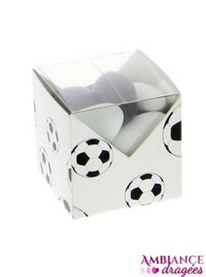 Contenant dragées cube football