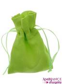 Sachet coton vert