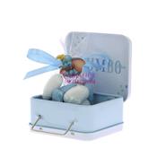 Valise en métal dragées Dumbo bleue