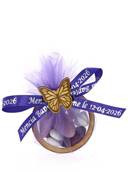 Anneau Dragées Baptême Papillon - Dragées Baptême Papillon