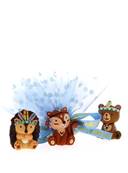 Tulle Dragées Baptême Animaux de la Forêt - Baptême Copain des Bois