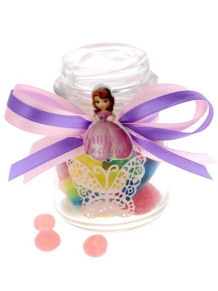 Pot rond bonbons princesse Sophia