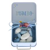 Valise en métal dragées Dumbo bleue