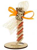 Éprouvette Dragées Baptême Renard Socle Personnalisé - Baptême Renard