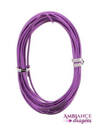 Fil Aluminium Lilas 2 mm