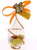Goutte Dragées Baptême Roi Lion Bois Personnalisée - Cadeau Invité Roi Lion