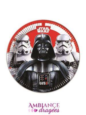 8 Assiettes StarWars Final Battle 23 cm