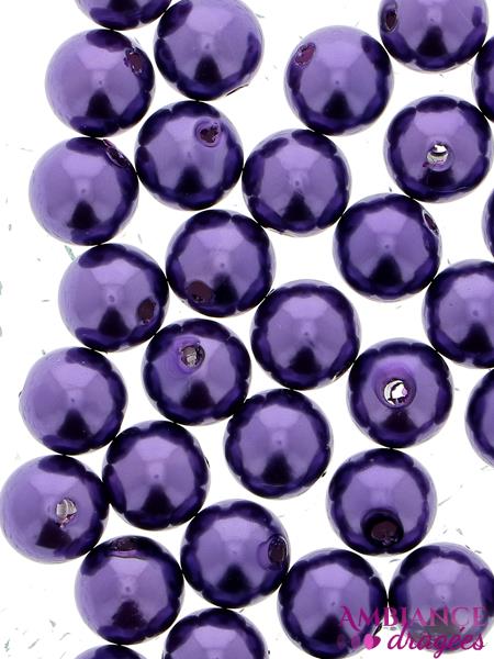 Perles nacrées violette