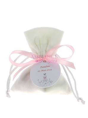 Sachet Dragées Velours Communion