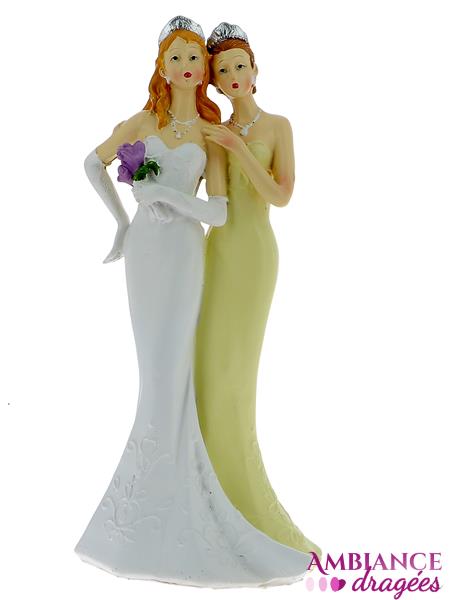 Figurine mariage couple femmes