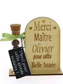 Cadeau Maîtresse, Maître Bois Personnalisé Porte Clé - Cadeau Fin d' Année