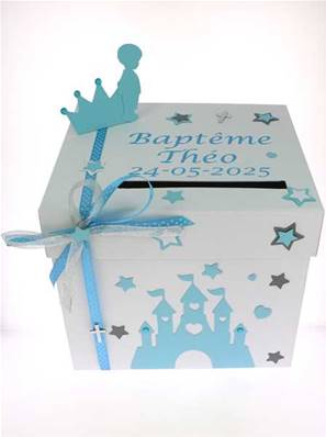 Urne Baptême Prince Princesse - Urne Baptême Personnalisée