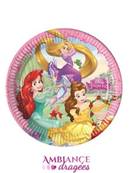 8 Assiettes Princesses Disney 23 cm