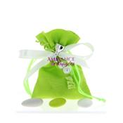 Sachet dragées communion vert