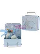 Valise en mtal drages Dumbo bleue