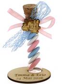 Éprouvette Dragées Baptême Minnie Mickey Baby Socle Gravé - Baptême Bébé Mickey Minnie