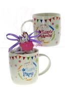 Mug drages papy, mamie Licorne