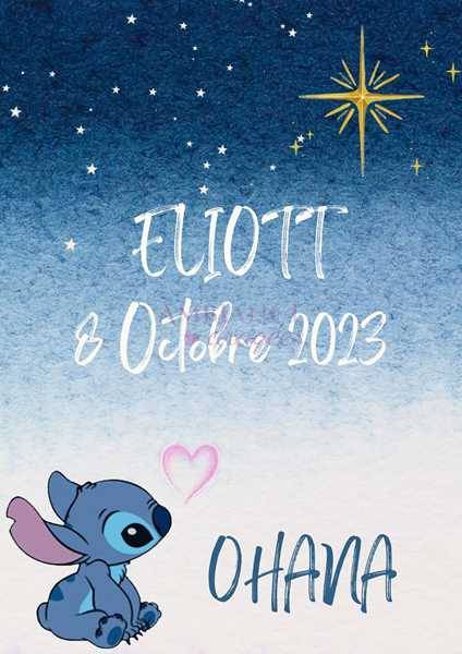 Affiche Personnalisée Stitch - Affiche personnalisée - Ambiancedragées