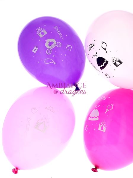 Ballons Princesse x 8