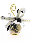 Boule Dragées Mariage Or et Noir - Dragées Mariage Or