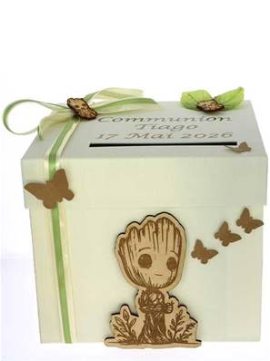 Urne Personnalisée Groot Baptême - Urne Communion Groot