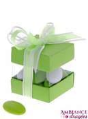 Boite drages cube duo Vert