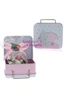 Valise en mtal drages Dumbo rose