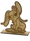 Décoration Angel Bois Personnalisable - Baptême Stitch & Angel