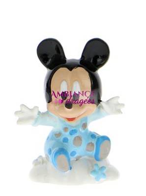 Figurine Mickey bébé sur son nuage