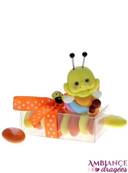 Ballotin drages rectangle bb chenille jaune