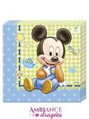 20 Serviettes Mickey baby
