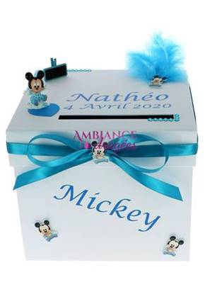 Urne baptême Mickey baby