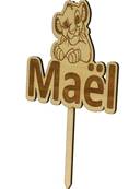 Cake Topper Bois Personnalisé Roi Lion - Cake Topper Baptême
