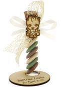 Éprouvette Dragées Baptême Groot socle Bois - Dragées Baptême Groot