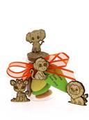 Pot en Verre Drag�es Bapt�me Jungle - Bapt�me Jungle 