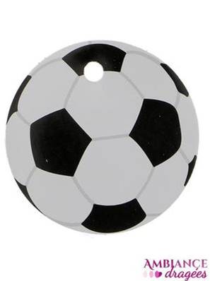 Etiquette baptême ballon de foot x12