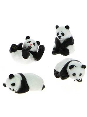 Figurines Panda lot de 4