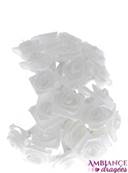 Fleur mini rose blanche x 12