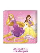 20 Serviettes Princesses Disney