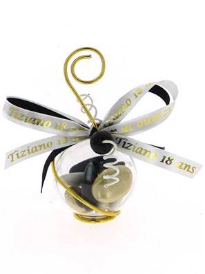 Boule Dragées Mariage Or et Noir - Dragées Mariage Or