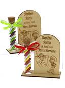 Cadeau Parrain Marraine Éprouvette Bois Toy Story - Dragées Baptême Toy Story