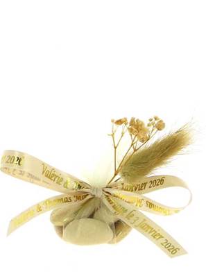 Tulle Dragées Mariage Ivoire Gypsophile - Tulle Dragées Mariage