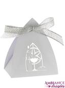 Ballotin drages communion vitrail blanc