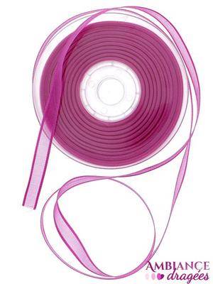 Ruban cristal fuchsia x 25 m