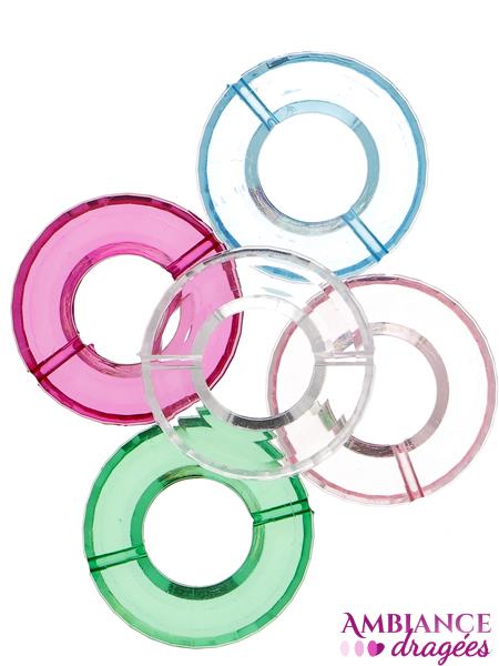 Rond cristal support boule x 10