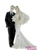 Figurine mariage couple fleur