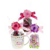 Mug dragées Bonne Fête Mamie fleur rose