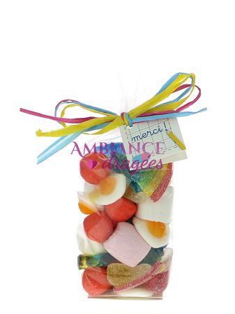 Sachet bonbons Haribo Merci Maîtresse pas cher - Ambiance Dragées