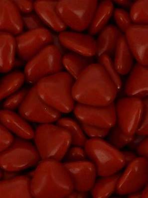 Dragées Mini Coeur Chocolat Rouge - 70% de cacao