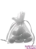 Sachet organza blanc